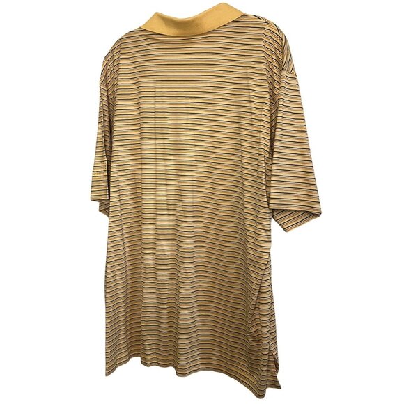 Fairway & Greene Flint Hills Resources Yellow Striped Mens Golf Polo Large - Picture 5 of 13